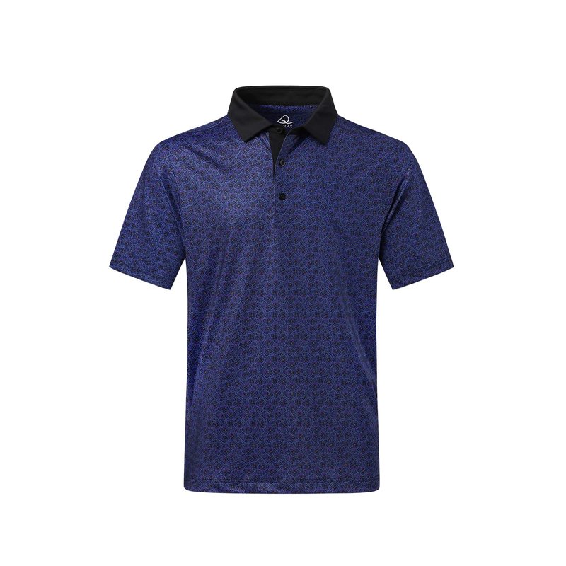 DEOLAX Mens Polo Shirts Fashion Print Mens Golf Shirt Dry Fit Mens Golf Polo Short Sleeve Quick Dry Funny Golf Shirt for Men Purple