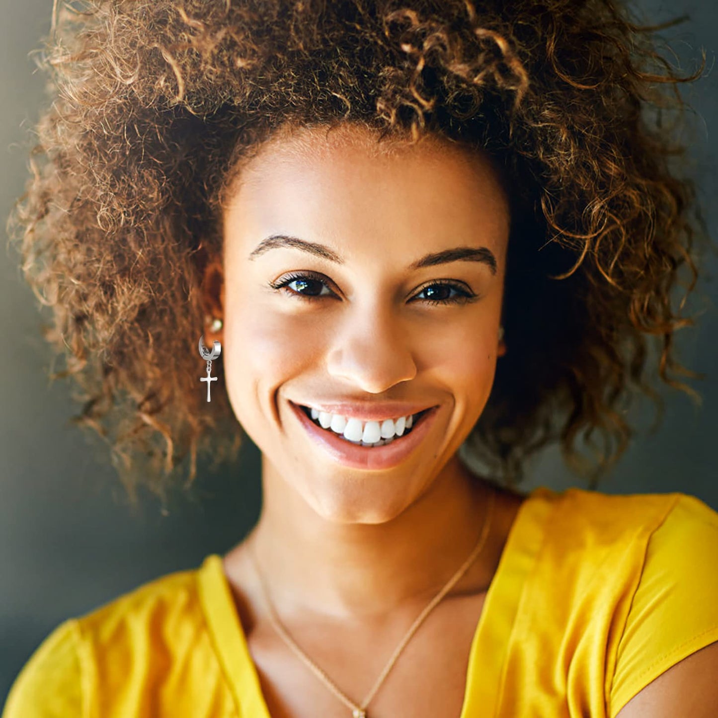 ASTER 10 Pairs Magnetic Stud Earrings Stainless Steel Magnetic Earrings Non Piercing Cross Fake Earrings, Clip on Earring Magnet Earring for Men,Women,Kids,Girls(4 Styles), 10 pairs magnetic earrings, Stainless Steel