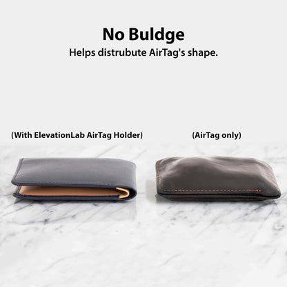 AirTag Wallet Holder (2 Pack) - TagVault™ - The Best Way to Keep AirTag in Your Wallet | Ultra-Thin, Flexible, Stays Hidden, Patent Pending | Elevation Lab