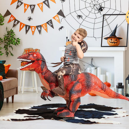 GOOSH Inflatable Dinosaur Costume for Kids Halloween Costumes Boys Girls Funny Blow up Costume for Halloween Party Cosplay (4-6Yrs)