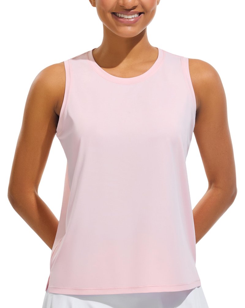 Workout Tops for Women Athletic Running Gym Tank Yoga Cool-Dry Sleeveless Loose Fit Shirts