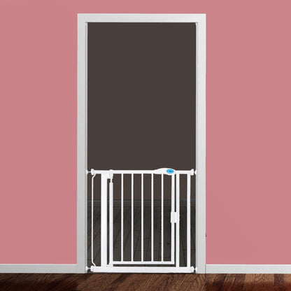 Safetots Pressure Fit Self Closing Stair Gate, Narrow, 68.5cm - 75cm, White, Auto Closing Baby Gate, Safety Barrier for Toddler, Easy Installation
