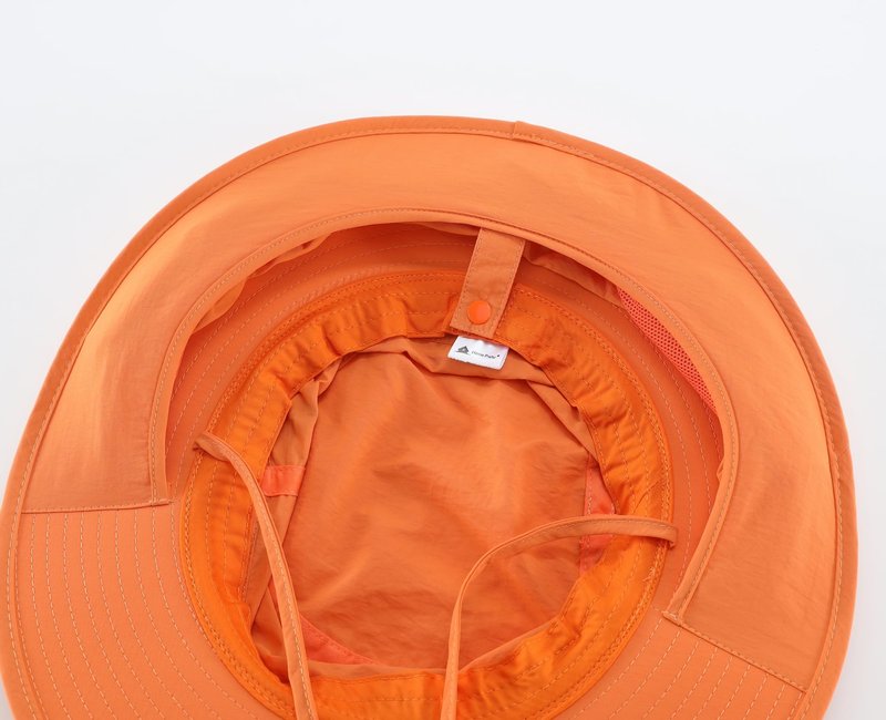 Home Prefer Mens Sun Hat with Neck Flap Quick Dry UV Protection Caps Fishing Hat (Orange)