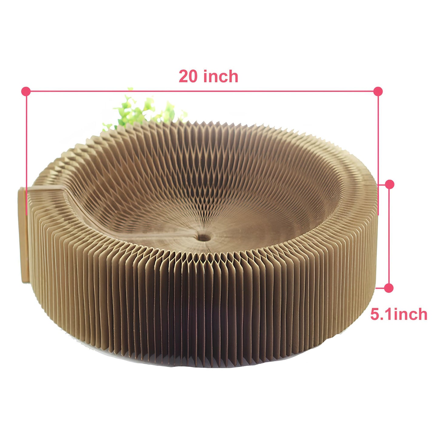 BobbyPet Cat Scratcher Lounge Bed - Collapsible Round Shape for Big cat