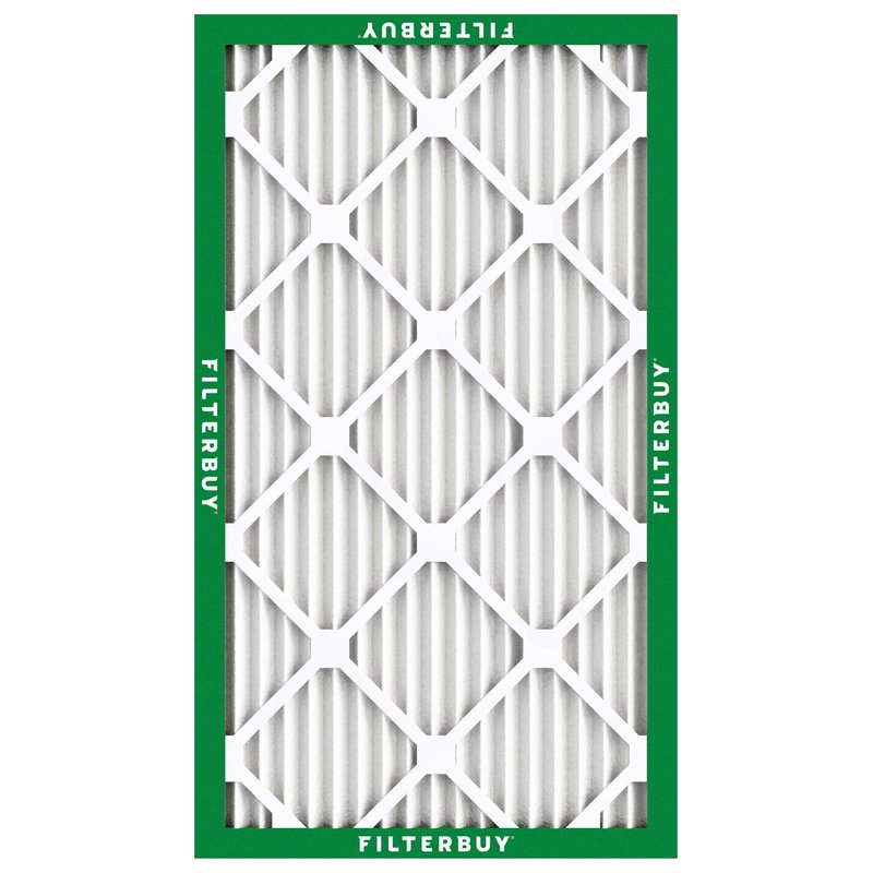 Filterbuy 16x32x1 Air Filter MERV 8 Essential Dust & Allergy Defense (6-Pack), Electrostatic Pleated HVAC AC Furnace Filters Replacement, Made in USA (Actual Size: 15.50 x 31.50 x 0.75)