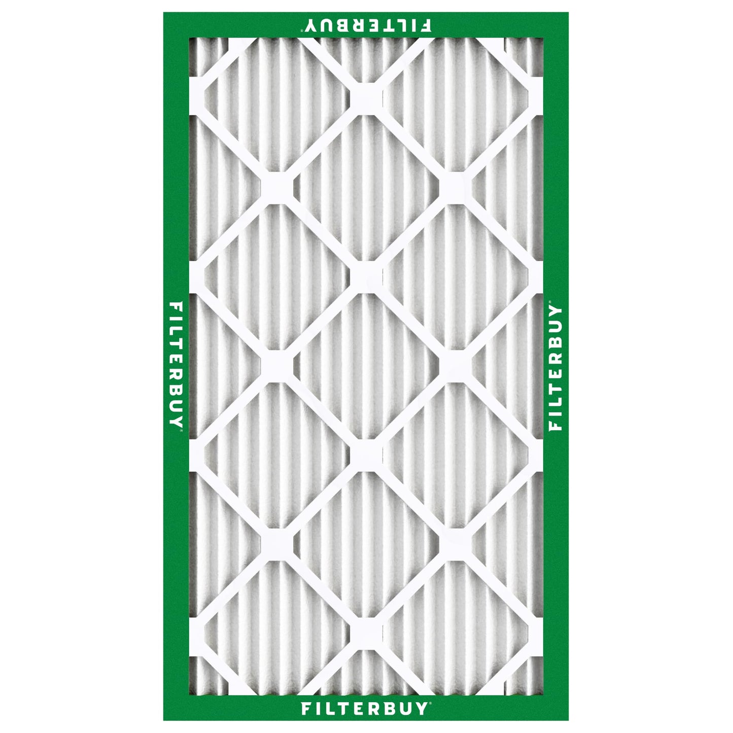 Filterbuy 13x21.5x1 Air Filter MERV 8 Essential Dust & Allergy Defense (2-Pack), Electrostatic Pleated HVAC AC Furnace Filters Replacement, Made in USA (Actual Size: 12.88 x 21.50 x 0.75)