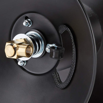 Amazon Basics Retractable Air Hose Reel - Fits 3/8-Inch × 50-Feet Air Compressor Hoses, Hoses Excluded, Not for Water/Pressure Washers, 300PSI, Black