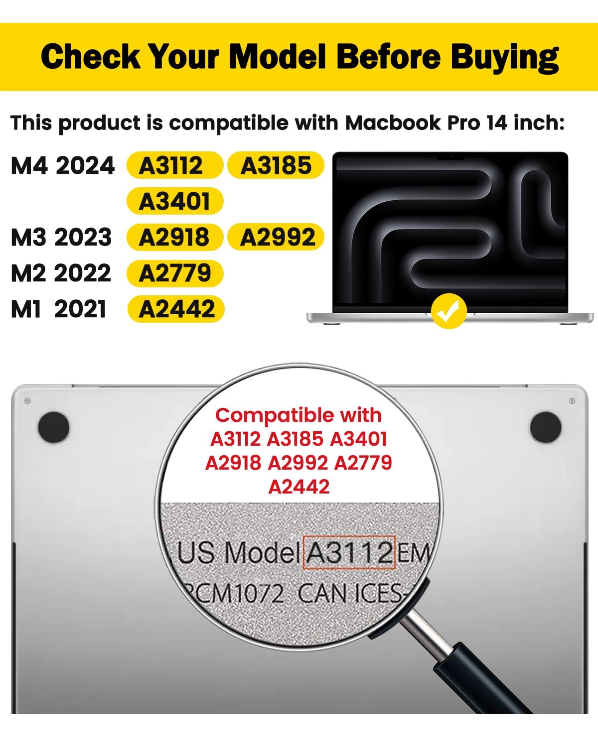 F FORITO 360° Privacy Screen Protector Compatible with MacBook Pro 14 inch (2024-2021, M4, M3, M2, M1, Pro,Max), Anti Peeping Anti Glare and Anti Blue Light Laptop Privacy Screen Shield