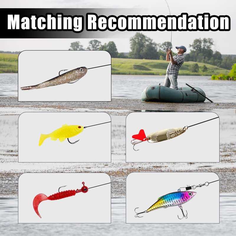 Balifly Bass Fishing Lures Kit Freshwater Fishing Tackle Set Include Topwater Lures Spoon Lures Soft Plastic Baits Hooks Snap Swivels for Freshwater Saltwater Fishing Started Kit FS/TZ-02(77pcs)
