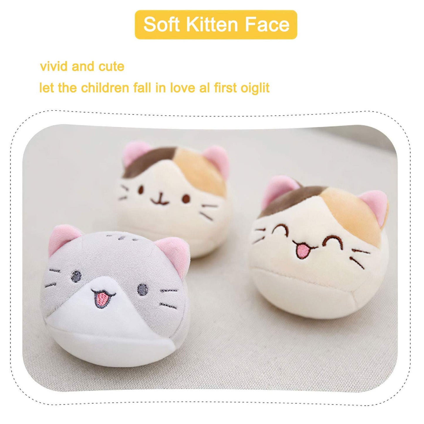 Naixin Cute Snack Pillow Stuffed Animal Toys Pudding Decorative Removable Kitty Cat Dolls Creative Toy Gifts for Teens Girls Kids,Height:35-40CM