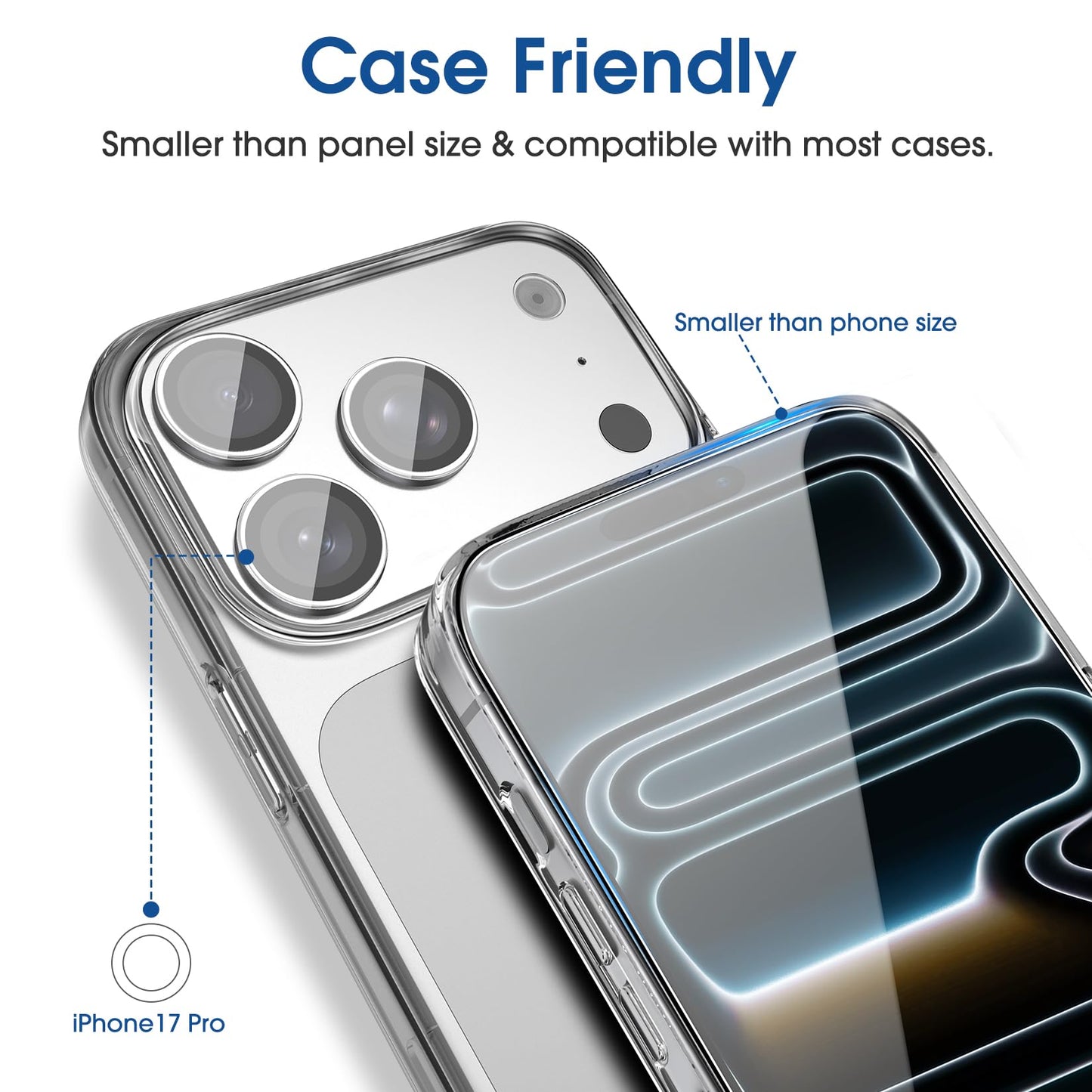 amFilm Easiest Installation OneTouch for iPhone 14 Pro [6.1 Inch] Screen Protector Tempered Glass, Auto-Alignment Tech, Bubble Free and Full Coverage Case Friendly, Anti-Scratch 2 Pack
