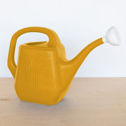 Bloem Classic Watering Can: 2 Gallon Capacity - Earthy Yellow - Durable Resin, Removable Nozzle Spout, Easy to Handle, Wide Mouth, for Indoor and Outdoor Use, Gardening
