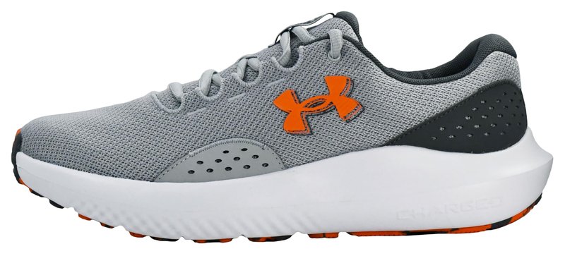 Under Armour Men's Charged Surge 4 Sneaker, Mod Gray/Castlerock/Team Orange, 12