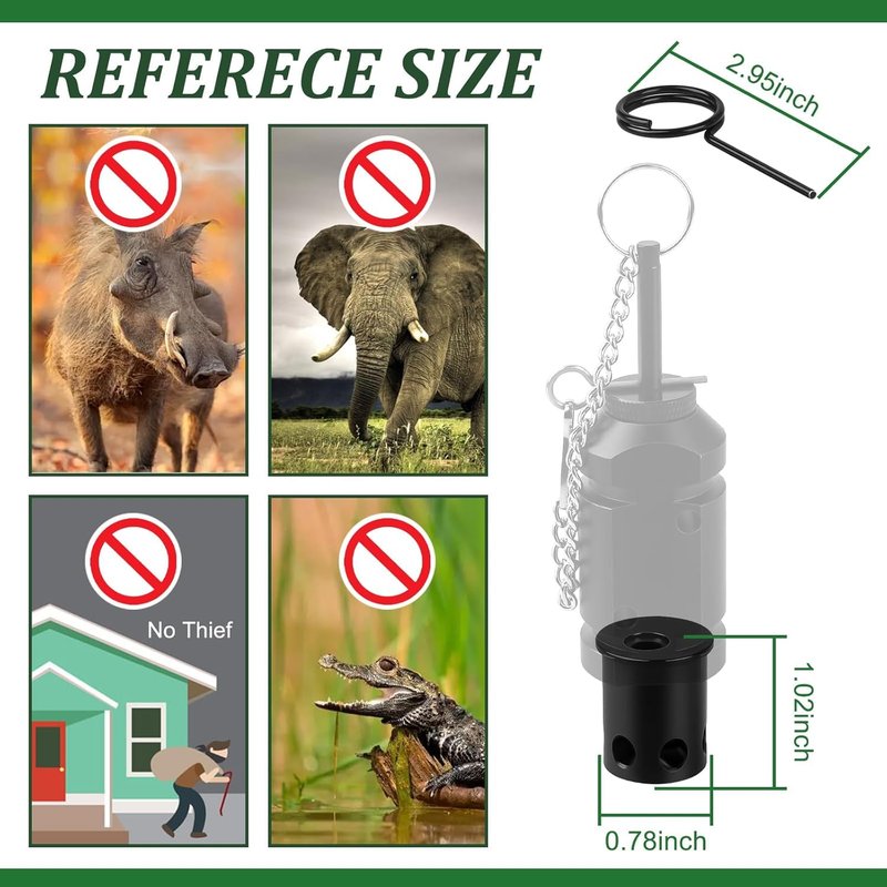 22 Adapter for 12 Gauge Trip Alarm – Camping Trip Wire Alarm Device with Perimeter Warning System – Early Warning Security for Campsites and Property – Black
