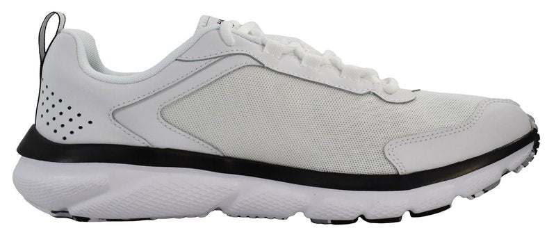 Under Armour Mens Charged Assert 9 Marble Running Shoe, White(101)/Black, 12 US