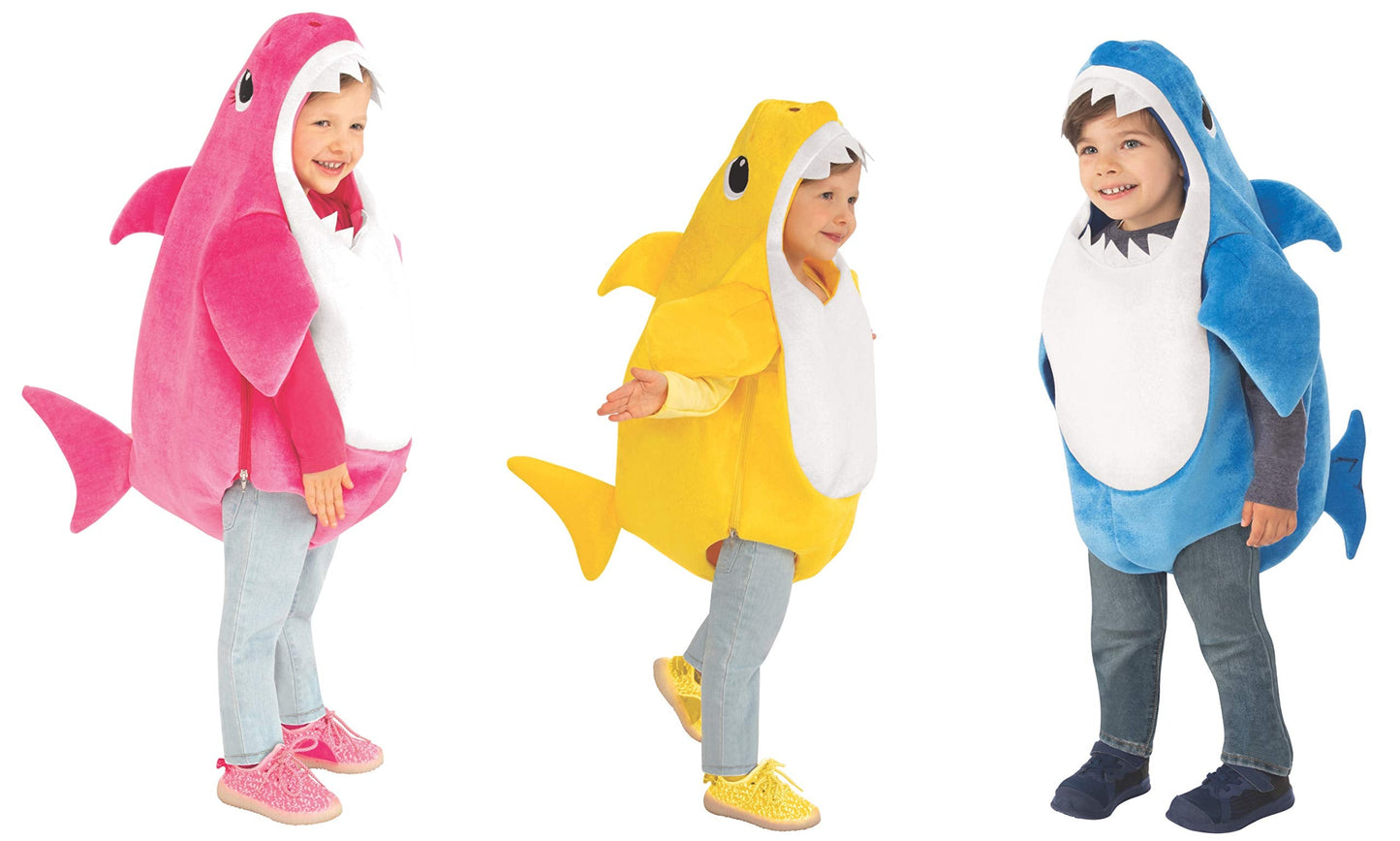 Rubies Baby Shark: Daddy Shark Costume with Sound Chip for Kids, Boy's Small