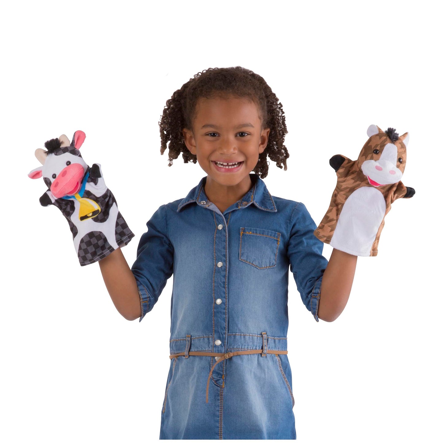 Melissa & Doug Farm Hands Animal Puppets, Puppets and Theatres, Soft Toy, 2+ years, Gift for Boy or Girl