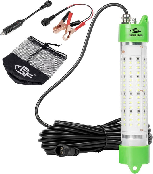 LED Underwater Fishing Light - Fish Attracting Submersible Light | IP68 Waterproof, 45W-200W Options