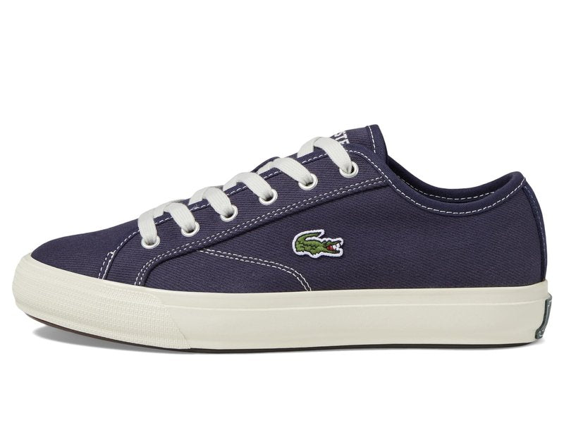 Lacoste Men's BACKCOURT Sneaker, NVY/Off WHT, 13