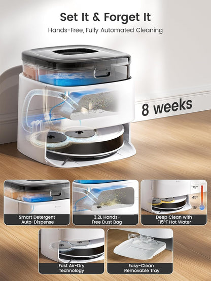 Lefant M210 Pro Robot Vacuum, Slim Quiet, 3 Adjustable Suction Levels, 6 Modes, Robot Vacuum Cleaner for Pet Hair, Hard Floors & Low Carpets, Self-Charging, WiFi/App/Alexa Control, Gray