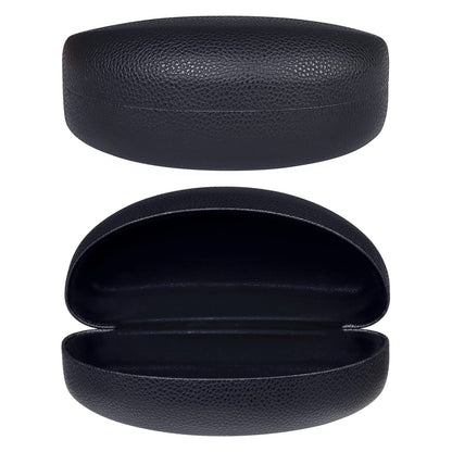 molshine Hard Shell Sunglasses Case,Classic Large Glasses Case with Cleaning Cloth and Pouch for Women Men Travel(Black)