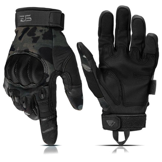 Glove Station Gloves for Men – Touchscreen Utility Gear with Hard Knuckle Protection Used in Motorcycle, Airsoft, & Outdoor Work Black Multicam XX-Large