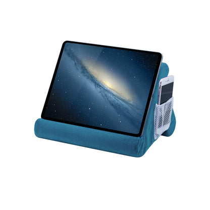 Mcbazel Tablet Pillow Stand for IPad Cushion-Stand,Soft Multi-Angle Phone Pillow Lap Holder for Tablet/iPad/E-Reader/Kindle- Lake Blue