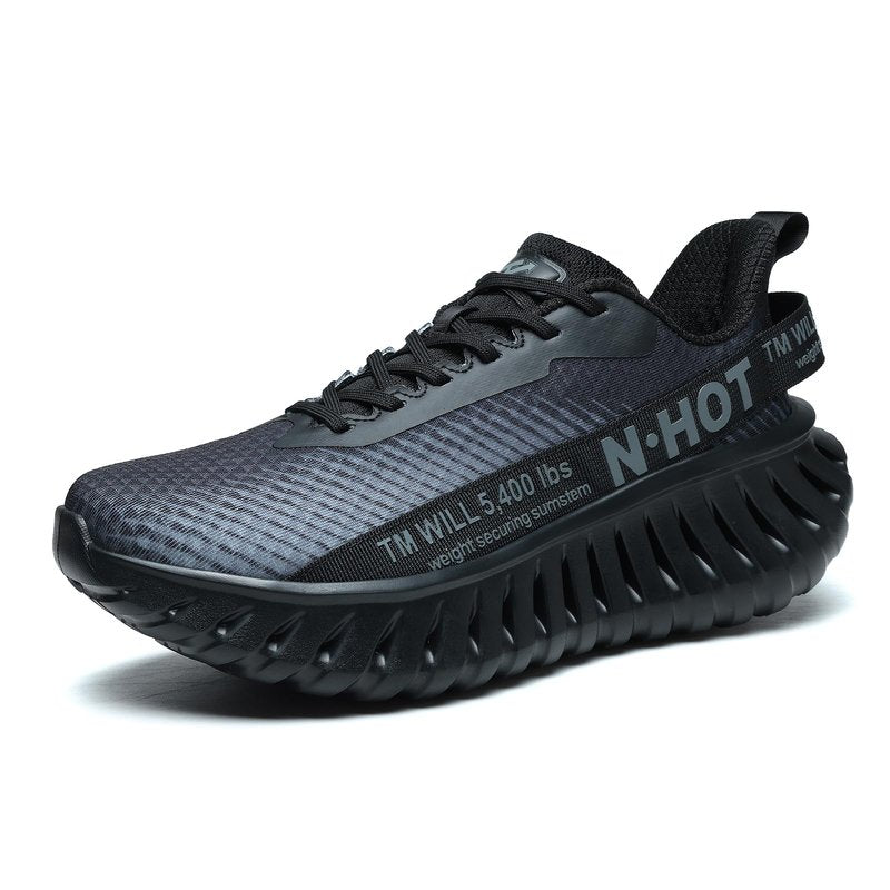 DIPAIYING Chunky Fashion Walking Shoes for Women & Men Breathable Casual Sneakers Lightweight Gym Workout Tennis Shoes Black Size 11.5