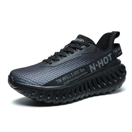 DIPAIYING Chunky Fashion Walking Shoes for Women & Men Breathable Casual Sneakers Lightweight Gym Workout Tennis Shoes Black Size 11.5