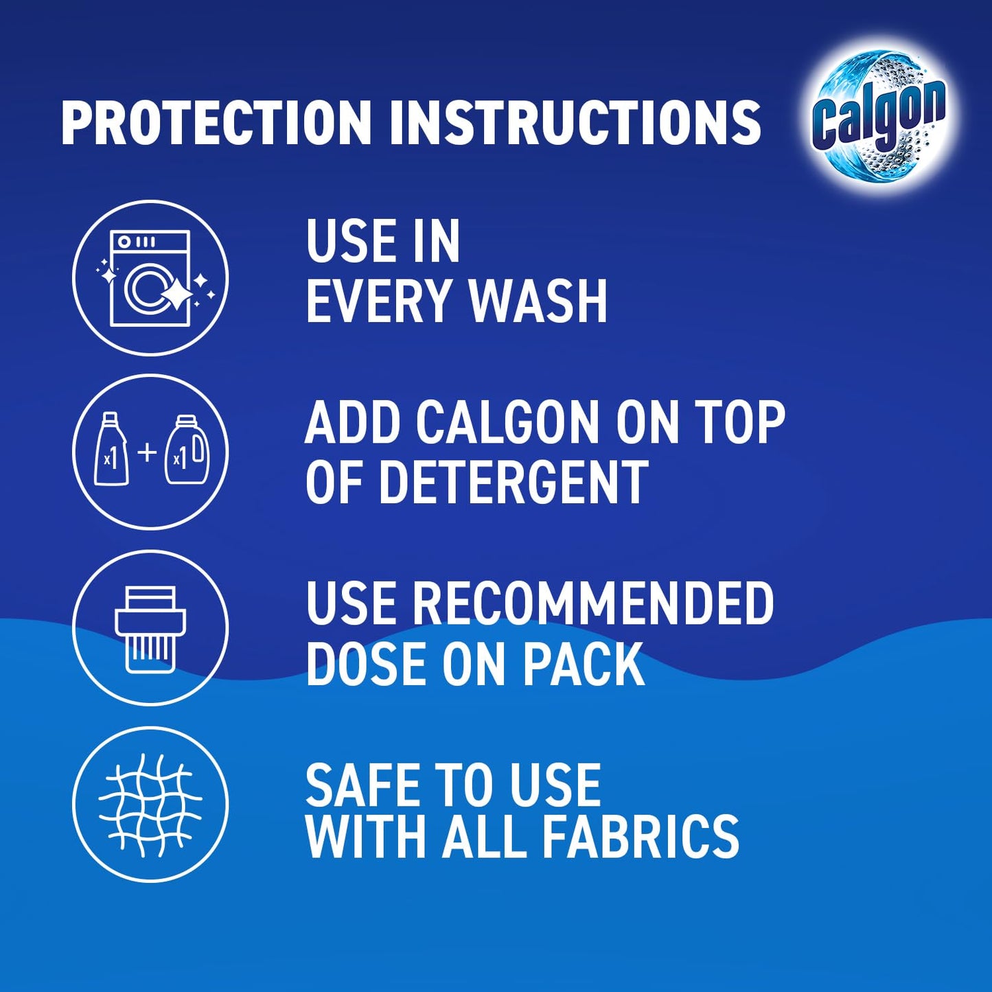 Calgon 4-in-1 Washing Machine Cleaner and Water Softener Tablets, Removes Limescale & Odours, Deep Clean, Units: 45 Tablets, Size: L Pack (Packaging May Vary)