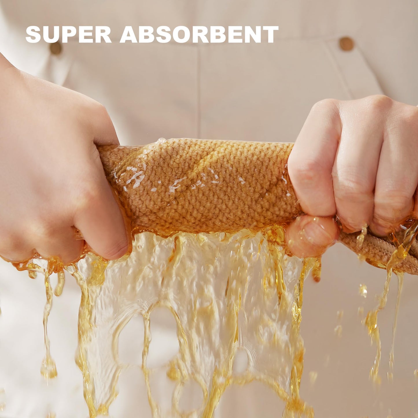 JOYMOOP Microfiber Cleaning Cloth, Soft Absorbent Cloth, Multi-Purpose Cleaning Cloth, Highly Absorbent Cleaning Rags, Lint-Free, Streak-Free Cleaning Cloths for Kitchen Home Office, 5Pcs