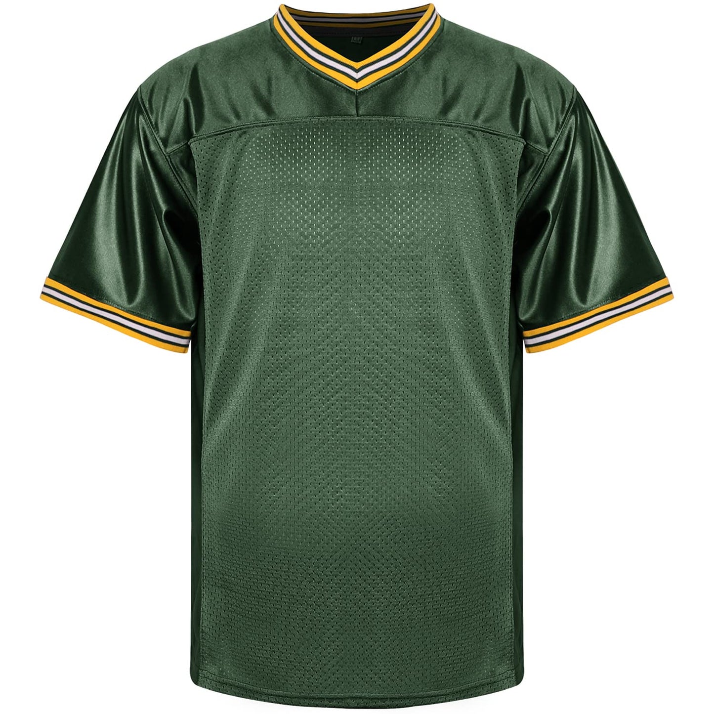 Phoneutrix Blank Football Jersey, Sports T-Shirt Hip Hop Jersey for Party (3X-Large, Dark-Green)