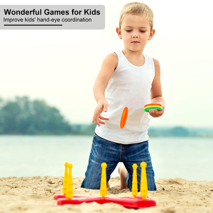 Aodaer 60 Pack Ring Toss Rings Plastic Carnival Rings 2.1 Inch for Carnival Party Favors Bottles Sport Ring Toss Game Fun Target Toys, Mixed Color