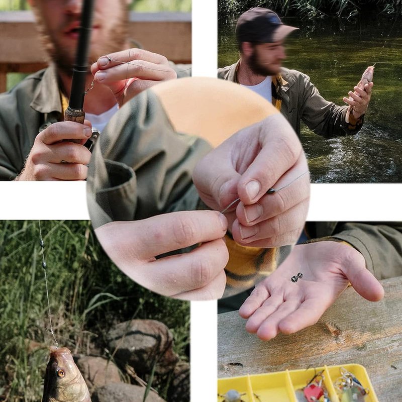 IFQKNUYL Fishing Weights Sinkers 230pcs/100pcs Weight Sinkers 5 Sizes Round Split Shot Sinker Removable Fishing Weights Sinkers (100, Big Size)