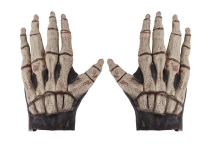 Skeleton Gloves Halloween Costume Party Cosplay Skull Gothic Horror Bone Gloves Skeleton Dress up Role Play Devil Witch Finger Wolf Claws Glove Halloween Props Party Favors