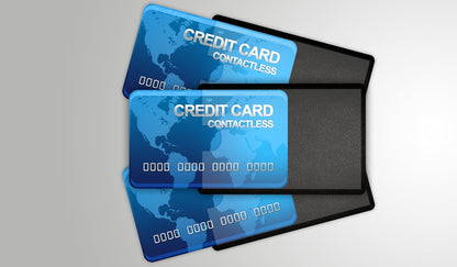 Card Armor Credit Card Holder, 6 Premium RFID Blocking Sleeves with Clear Front for Easy Viewing, Prevent Identity or Financial Theft from High Tech Thieves