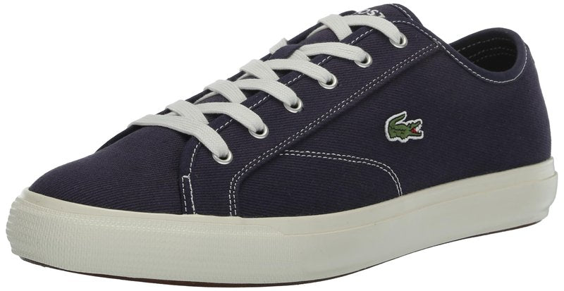Lacoste Men's BACKCOURT Sneaker, NVY/Off WHT, 13
