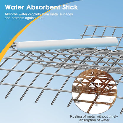 EBIEFLY 5x Drying Stick for Toys Water Absorption Dry Rod Desiccant Silicone Flesh Light Dryer Absorption Stick Deodorization Moisture Cleaner Diatomite Reusable Reduce Rust (Smooth 5.6x0.55 Inches)