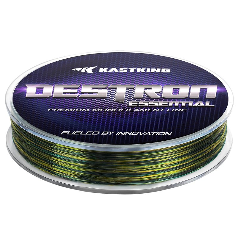 KastKing Destron Essential Monofilament Fishing Line, LimeWood Camo, 30LB, 300 yds