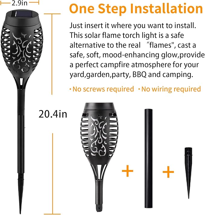 Swingers Solar Lights Outdoor,Solar Torch Lights with Flickering Flame,Waterproof Outdoor Garden Lights (12, Blue)