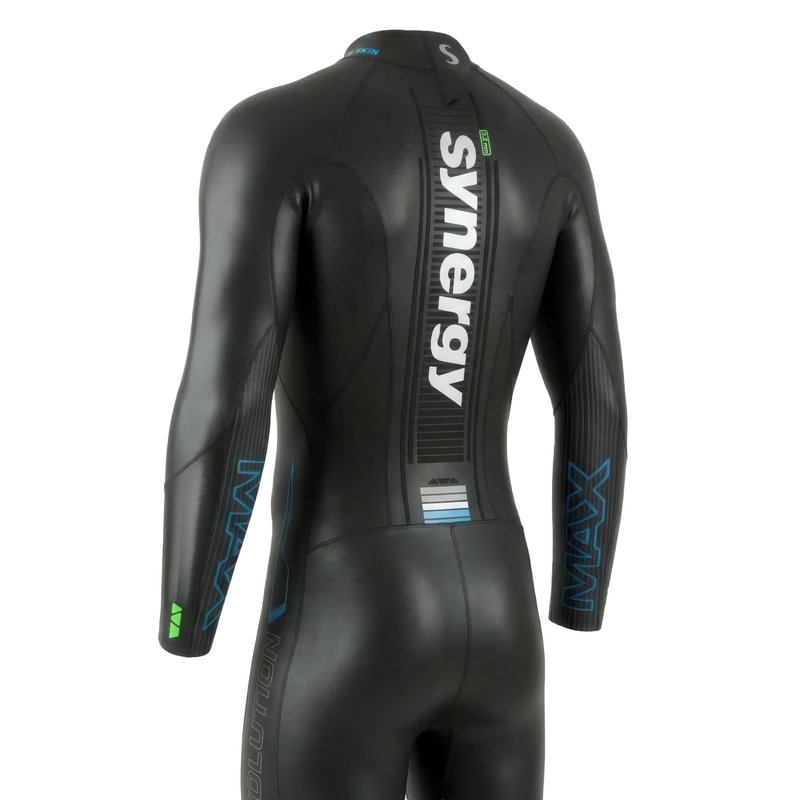 Synergy Triathlon Wetsuit 3/2mm - Volution Full Sleeve Smoothskin Neoprene for Open Water Swimming (Men 25, Men's L1)
