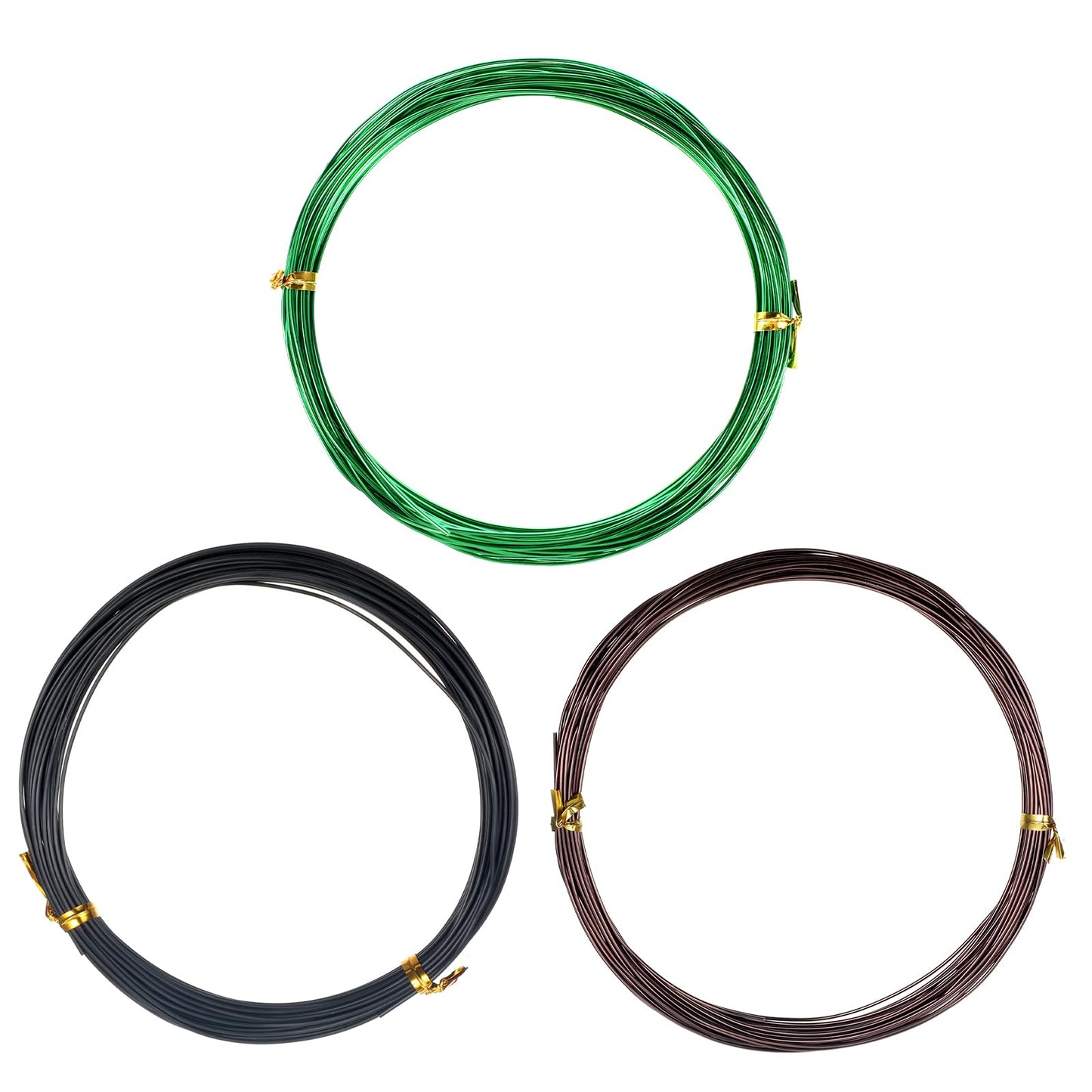 Bonsai Wire Kit, 98 Feet Aluminum Bonsai Tree Training Adjustable Wires Accessories for Holding Branches Wire Bonsai-Tool Set Small Trunks Bonsai-Trees Indoor Garden DIY Tools (3 Colors, 1mm, 30m)