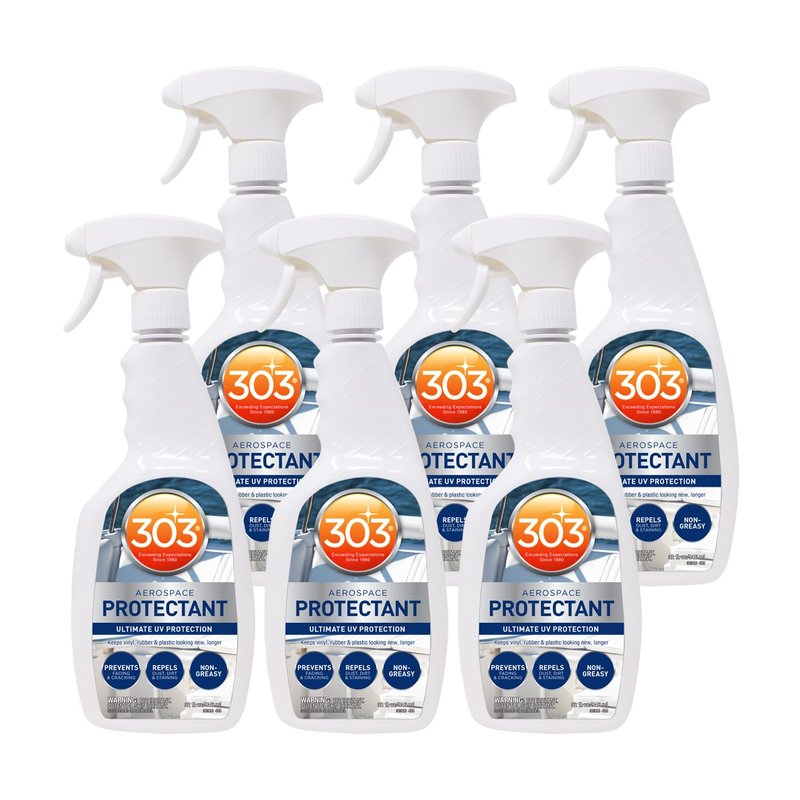 303 Marine Aerospace Protectant – UV Protection – Repels Dust, Dirt, & Staining – Smooth Matte Finish – Restores Like-New Appearance – 32 Fl. Oz. (30306-6PK)
