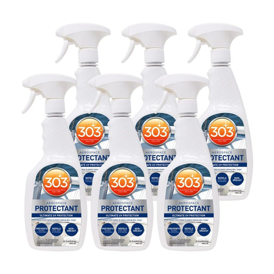 303 Marine Aerospace Protectant – UV Protection – Repels Dust, Dirt, & Staining – Smooth Matte Finish – Restores Like-New Appearance – 32 Fl. Oz. (30306-6PK)