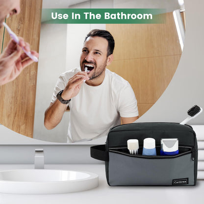 Carbrea Travel Toiletry Bag - Small Toiletry Bag for Men Skincare Bag Doop Kit for Toiletries Accessories Gifts - Black