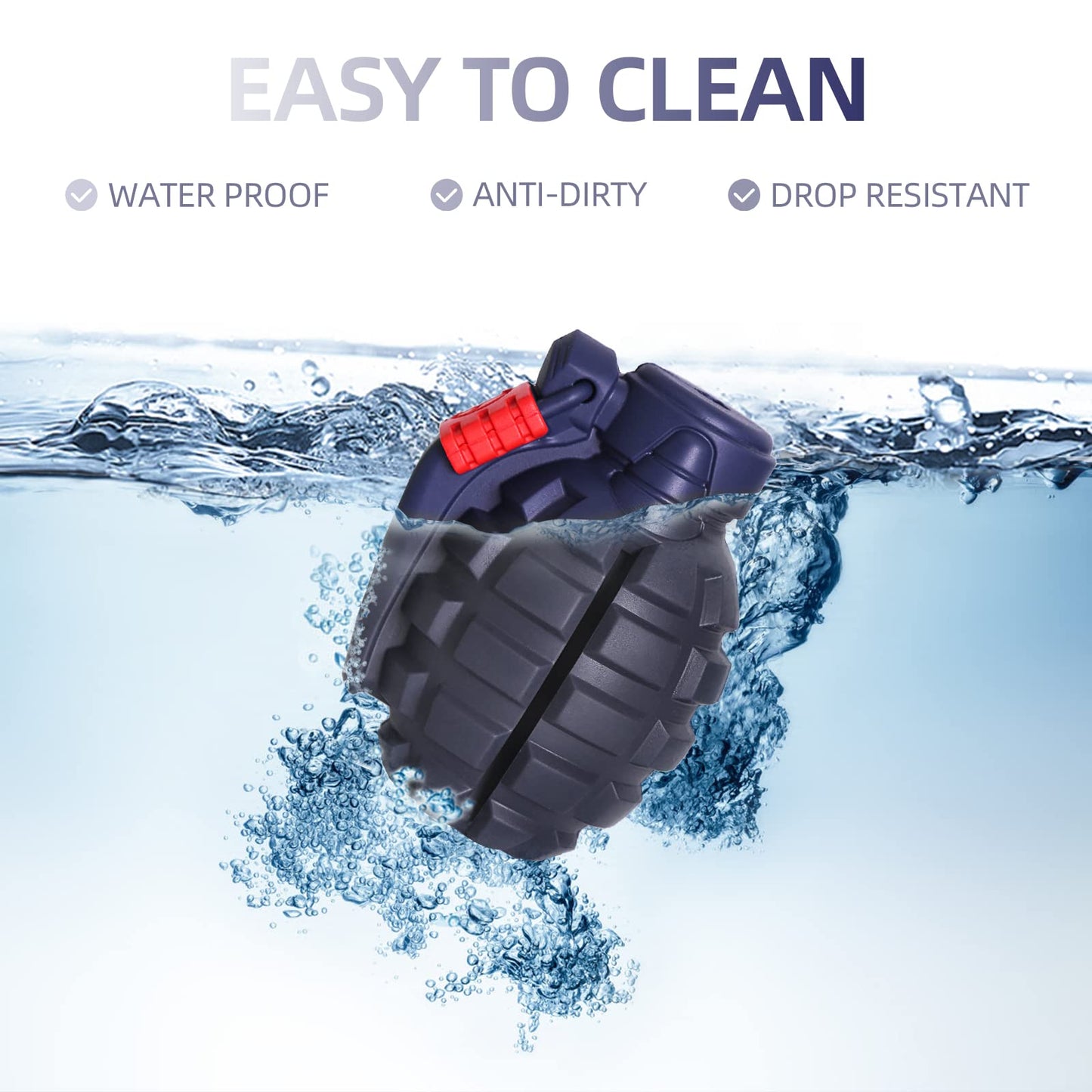 Dog Toys for Aggressive Chewers Large Breed, for German Shepherd, Indestructible Interactive Treat Dog Toys for Large Medium Breeds, Food Grade & Tough Rubber, Fun to Chew, Chase and Fetch (Blue)