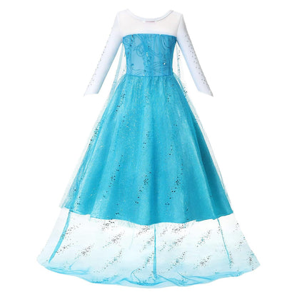 Girls Princess Dress Up Birthday Party Luxury Cosplay Costume Outfit with Accessories