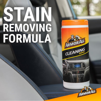 Armor All® Car Cleaning Wipes - 90 Count, Safely Cleans Interior Surfaces, Removes Tough Dirt, Matte Finish, Disposable and Convenient