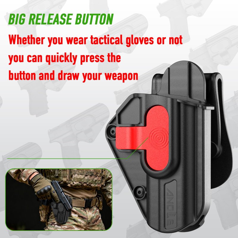 Sig P365 X Macro Holster, Universal Holster for Hellcat Pro/Ruger 57 / Sccy CPX Gen3 / Taurus GX4 / Springfield Hellcat Pro/Glock 17 19 19X 43 44 45 48, Adjustable Rentention Level Ⅱ Gun Holsters