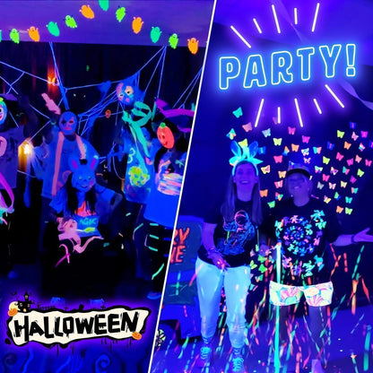 THECHAM 42W LED Black Light Bar, IP66 Waterproof Blacklight Bar with 6ft Cord+Plug+Switch, Black Lights for Glow Party, Fluorescent Poster, Body Paint, Birthday, Halloween, Bedroom, Classroom